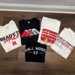 Rutgers University Scarlet Knights Men’s Large T-shirt Bundle